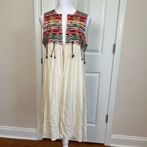 TRF TRAFALUC Outerwear Collection, ZARA Handmade Boho Vest Women's